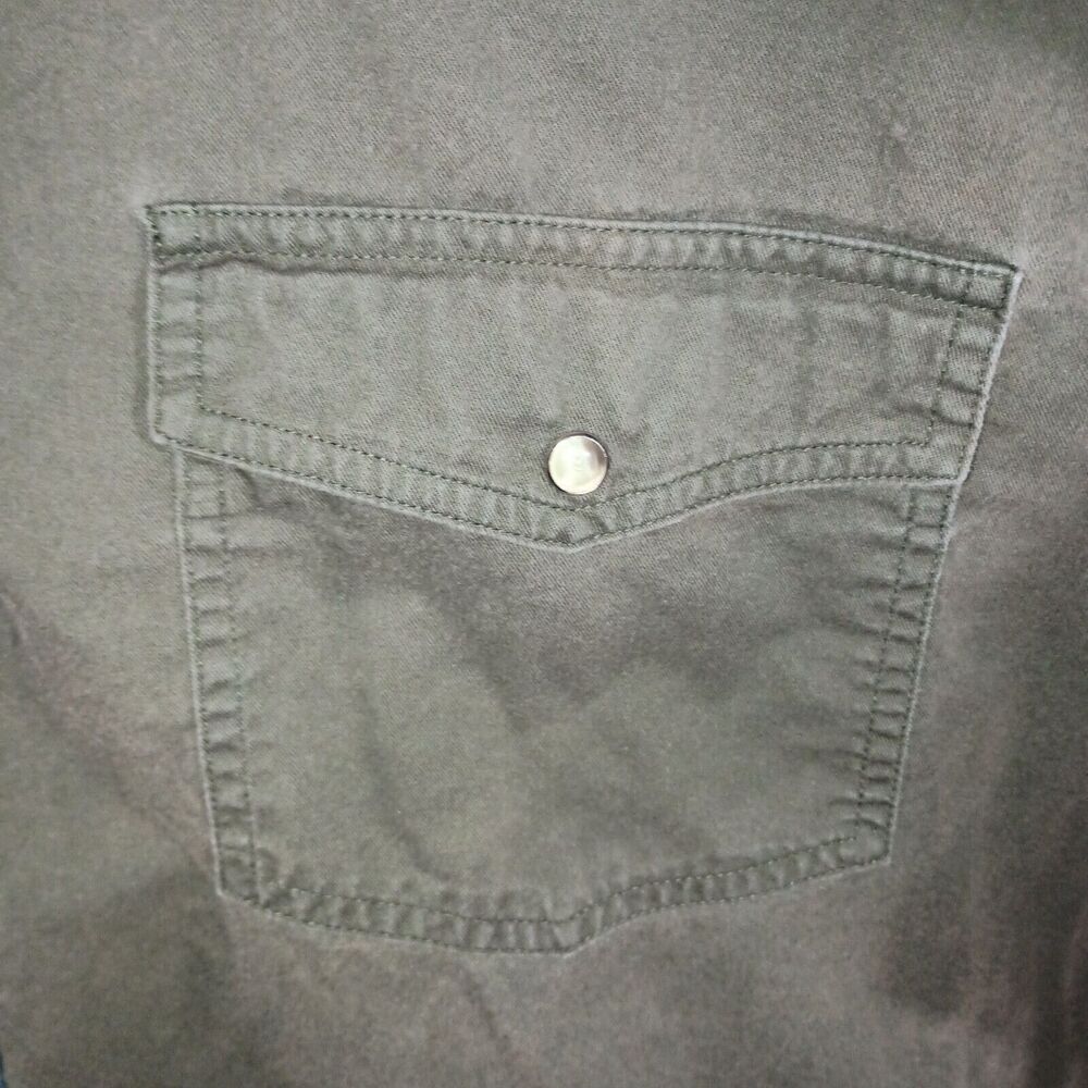 Vintage Wrangler Western Shirt Men’s XL Colorblock Snap Button Aztec Brushpopper - Picture 10 of 16